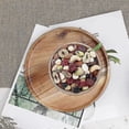 thumbnail image 3 of Set of 2 Wooden Dinner Plates, 13cm Round Acacia Plates for Meals, Snacks, Desserts - Lightweight & Easy to Clean, 3 of 5