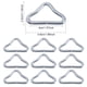 thumbnail image 4 of Naiovety Paquete de 20 hebillas de anillos en V para trampolín, conector multiusos, hebillas colgantes, senderismo, Camping, caza, escalada, Ropa Deportiva, Zapatos, 4 of 6