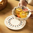 thumbnail image 2 of WHEANG Originally Designed Japanese Printed Heat Insulation Mat Round Mat Dinner Mat Creative Pot Mat Anti Slip Mat, 2 of 4