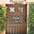 thumbnail image 5 of Adorable Ghost Pumpkin Spiderweb Welcome Sign Front Door PVC 14x10 inch Hanger Hello Sign Farmhouse Wall Porch Home Outside Decor, 5 of 6
