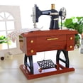 thumbnail image 4 of Caja De Música Máquina de coser Vintage Music Box Retro para decoraciones de recuerdos (LJ-11) Likrtyny  Libre de BPA, 4 of 8