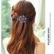 thumbnail image 1 of Pinzas para el cabello para mujeres, pinzas para peinar, pinzas para el cabello para niñas, pinzas para el cabello con flores de diamantes de imitación, diseño flexible, pinzas para el cabello de cola, 1 of 4