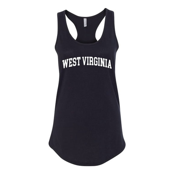 Wild Bobby State of West Virginia College Style Women Racerback Tank Top