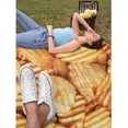 thumbnail image 4 of Verolix Nuggets Throw Blanket 50 x 40 Inch, Soft Flannel Fleece Lightweight Decorative Blanket for Couch Sofa Bed, 4 of 5