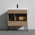 thumbnail image 5 of Blossom Turin 30" Vanity with Acrylic Sink | Classic Oak | All-Wood Freestanding Cabinet | Modern Design, 5 of 5