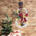thumbnail image 4 of Newest Christmas Decoration Rattan Wreath with Lights for Home Fireplace Window Door Decor Garland Xmas Tree Hanging Pendant,Red, 4 of 7