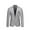 Gray, variant on Men'S England Solid Color High Quality Casual Single Breasted Suit Red M