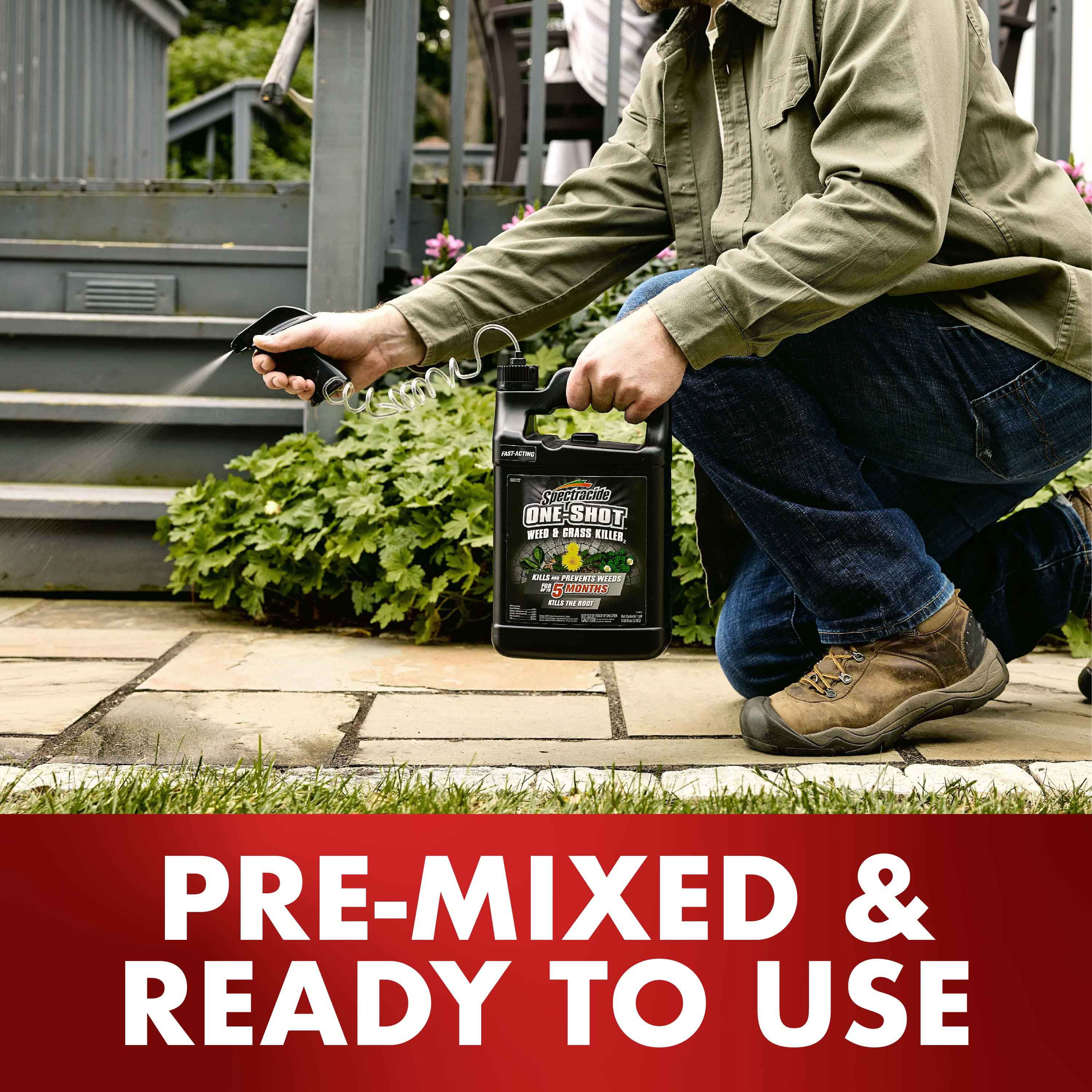 Spectracide One Shot Weed & Grass Killer Ready-to-Use Spray, 1 Gallon