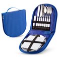thumbnail image 2 of 1pc/1 Set Portable Picnic Set Rust-proof Plastic Picnic Utensil Knife Bag Set Fo, 2 of 5