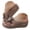 Brown, variant on Dakaela Womens Dressy Flower Orthopedic Wedge Sandals Casual Comfortable Open Toe Platform Slides Summer Boho Beach Slippers Black 6.5