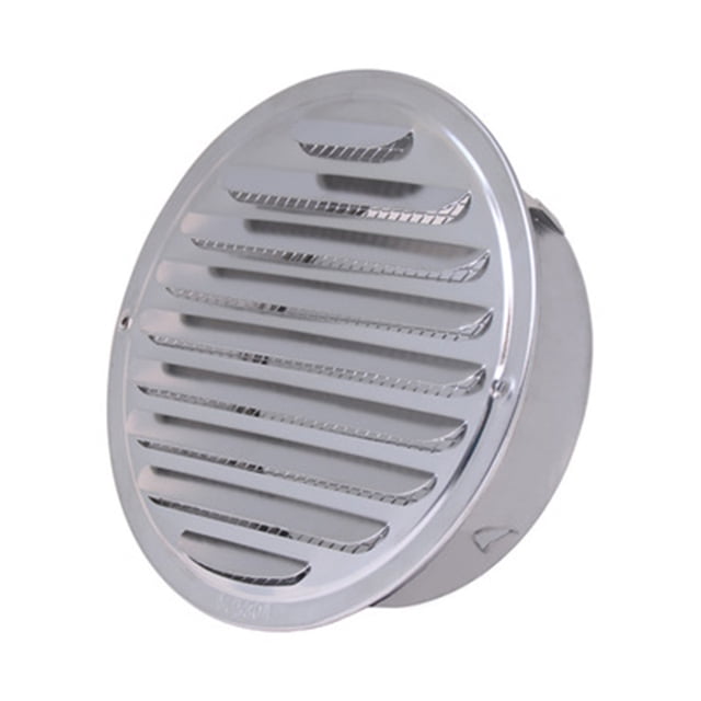 Goodhd 80mm/100mm/120mm/160mm Sortie d'Aération en Acier Inoxydable à Persiennes Rondes