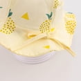 thumbnail image 4 of Eleanos Baby Sun Hat Wide Brim Bucket Hats Outdoor Summer Hat for Toddler Infant Girls Pineapple Print Bow Breathable Hat, 4 of 5