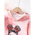 thumbnail image 5 of Mikrdoo 9 Years Big Girls Tops Tie-dye MINI Anime Girl Print Pullover 10 Years Kid Girls Hoodies Fall Winter Outer Casual Sweatershirt Pink, 5 of 8