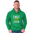 thumbnail image 5 of Take it Easy Turtle Lazy Day Do Less Hoodie Sweatshirt Women Men Brisco Brands S, 5 of 6