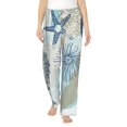 thumbnail image 2 of Goofa Algae Corals and Seashells Printed Soft Pajama Pants for Women, Wide Leg Comfy Casual Lounge Yoga Pants-XX-Large, 2 of 9