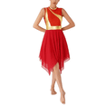thumbnail image 3 of Vestido de baile lírico de alabanza litúrgica para mujer, baile de salón, coro de iglesia, traje de adoración, sin mangas, con lentejuelas brillantes, ropa de baile, 3 of 5