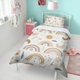 thumbnail image 4 of Boho Bohemia Rainbow Duvet Cover and Pillowcase Set for Single Bedding, Bedroom Accessories for Kids Teens, 4 of 5