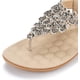 thumbnail image 3 of Sandalias de verano para mujer, chanclas casuales y cómodas, zapatos de playa con tiras en T al tobillo, sandalias planas elásticas para mujer, 3 of 7