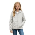 thumbnail image 5 of Kids Boys Girls Hoodie Jacket 2 Pack Hooded Lightweight Windbreaker Jackets Full Zip Outerwear Waterproo𝐟 Uniform Trench Coat, 5 of 8
