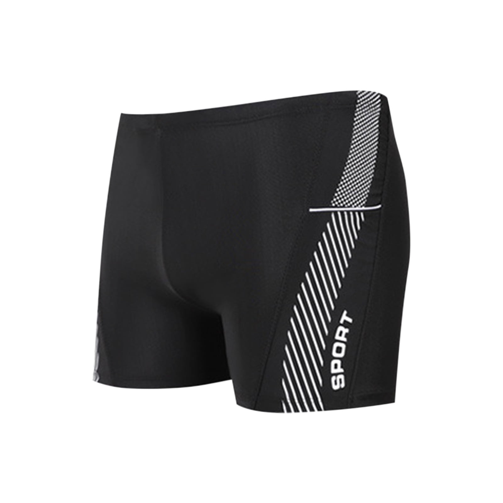 Swimming Shorts Men Summer Clearance Casual Line Print High Stretch Swim High