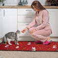 thumbnail image 3 of Red Christmas Snowman Pattern Kitchen Rugs Sets Of 2,Anti Fatigue Kitchen Mat Rugs Non Slip Washable,Decorative Kitchen Floor Mats for Kitchen,Sink,Laundry,17"X30"+17"X47", 3 of 7