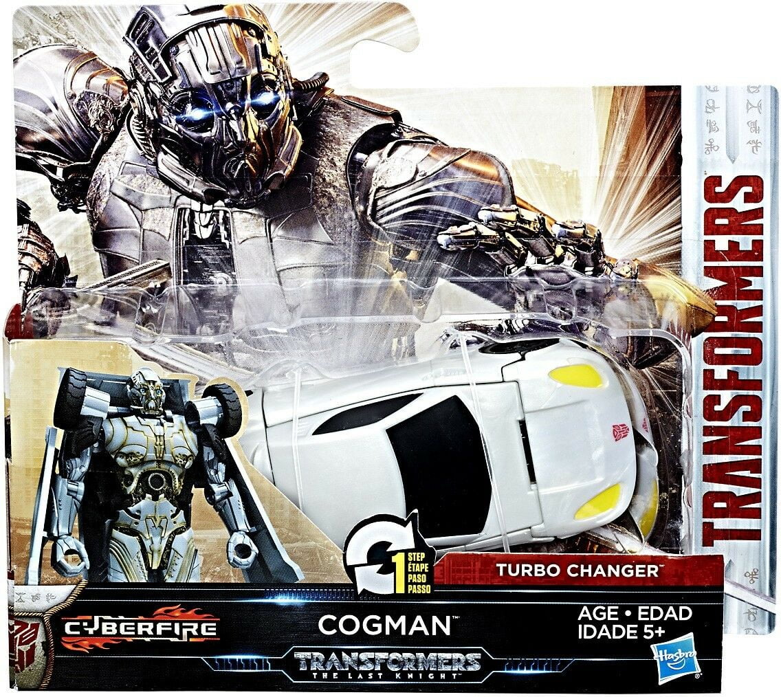 Transformers The Last Knight 1 Step Turbo Changer Cogman Action Figure - Walmart.com