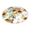 thumbnail image 2 of Kll Sunflowers Leaves And Birds Christmas Tree Skirt 48",Party Decorations Farmhouse For Christmas Decorations Holiday Party, 2 of 8