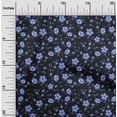 thumbnail image 2 of oneOone Rayon Medium Blue Fabric Floral Sewing Craft Projects Fabric Prints By Yard 56 Inch Wide, 2 of 4