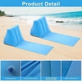 thumbnail image 4 of Inflatable Beach Cushion Lounge Chair,Leisure Beach Chair,Sky Blue, 4 of 5