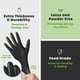 thumbnail image 3 of Guantes desechables, paquete cómodo, 100 unidades, nitrilo negro, L, 3 of 7