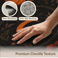 thumbnail image 6 of ODIKA 8'x10' Washable Area Rug Midnight Black Mystical Autumn Design Elegant Celestial with Seasonal Accents for Dining Room, Large Office, Lounge, Non-Slip Chair-Friendly Mat, 6 of 7