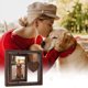 thumbnail image 1 of Marco de Fotos Giratorio de Doble Cara para Decoración de Mesa de Mascotas, Marco de Fotos de Madera, Marco de Fotos Conmemorativo para Perros y Mascotas., 1 of 6