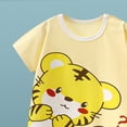 thumbnail image 3 of Karoyedx Summer Newborn Boy Clothes Newborn Baby Boy Clothes Outfits Infant Cotton Animal Romper Cute Jumpsuit Light Yellow Size,12-18 Months, 3 of 4