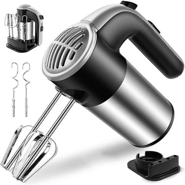 in 1 Electric Hand Mixer Kitchen 450W Versatile Beater 5 Speeds4 Attachments 1 Storage Base Easily Ejected