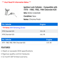 thumbnail image 2 of Ignition Lock Cylinder - Compatible with 1978 - 1980, 1982, 1984 Chevy K20 1979, 2 of 2