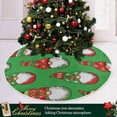 thumbnail image 6 of FMSHPON RedGreen Gnomes Xmas Christmas Tree Skirt Stand Mat for Holiday Party Decoration Indoor Outdoor 48 inches, 6 of 6