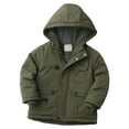 thumbnail image 4 of Parkas de manga larga, chaqueta con capucha y bolsillos para niños de tallas medianas y grandes, chaqueta tipo cárdigan., 4 of 6
