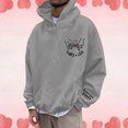 thumbnail image 1 of WILLBEST Sudadera con Capucha De Manga Larga para Hombre, Estilo Informal, Relajado y Cómodo, con Estampado De Letras XXGrande, 1 of 4