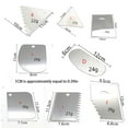 thumbnail image 2 of Stainless Steel Cake Scraper Cream Icing Smoothers Teeth Edge Cakes Decorating Sugar Craft Baking Accessory Household Tools 11*8cm Type 4, 2 of 9