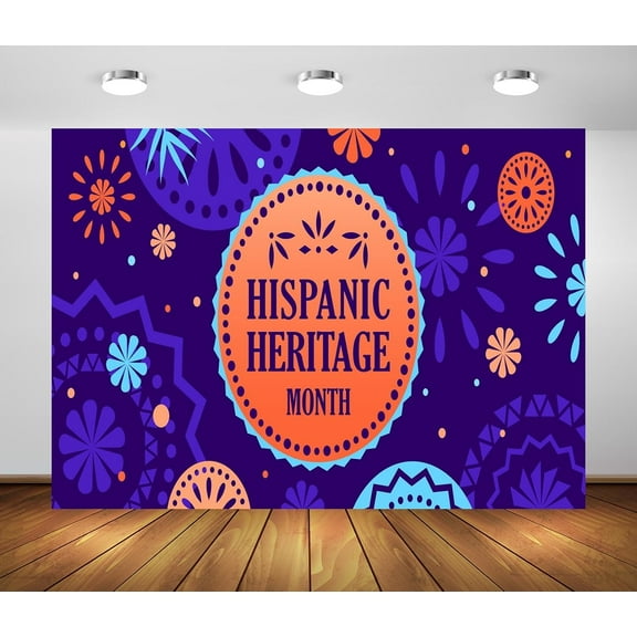 Hispanic Heritage Month Festival Backdrop Decorations National Hispanic Heritage Month Decorations Banner Background Latin American Banner Spanish Classroom Decorations Photo Props