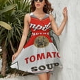 thumbnail image 3 of TOMATO SOUP Women's Tank Dress V Neck Sleeveless Summer Sundress, 3 of 7