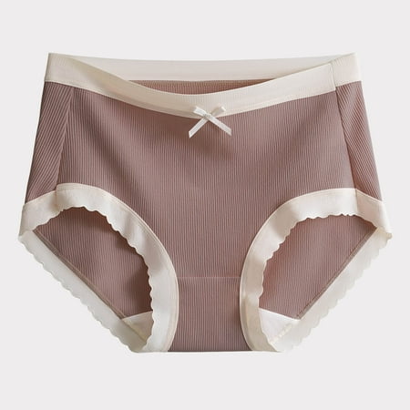 New & Trending  Ladies Comfortable Solid Color Large Size Abdominal Panties Hight Waiste Underpants  Soft Material  Seamless Design  Everyday Wear  Breathable  Seamless Underwear  Plus Size Top