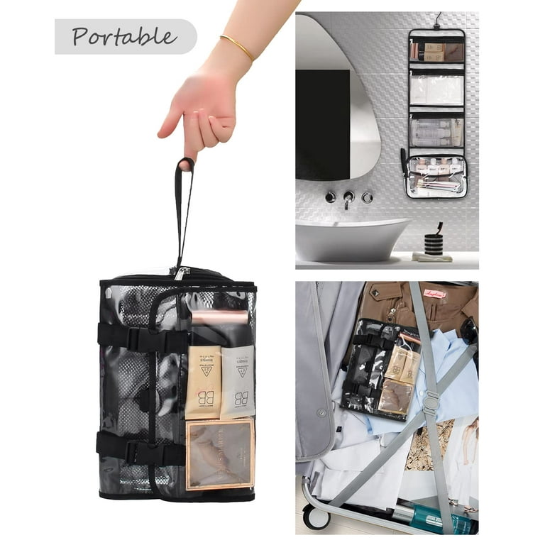 Modulyss 3 PCS Wash Bag Travel Organizer Makeup Pouch Toiletry Bag