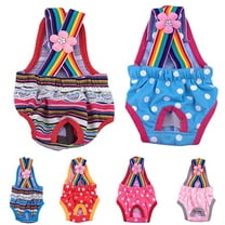 Cheers.US Female Pet Dog Physiological Pants Sanitary Nappy Diaper Shorts Underwear