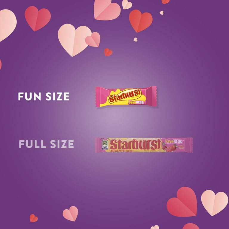 Starburst Conversation Heart Valentine's Day Bag, 2 Pack