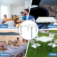thumbnail image 3 of SUMKEA 3ft Square Banquet Folding Table for Indoor and Outdoor, White, 3 of 7