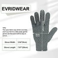 thumbnail image 4 of EvridWear Exfoliating Dual Texture Bath Gloves for Shower, Spa, Massage and Body Scrubs, Dead Skin Cell Remover, Gloves with Hanging Loop (1 Pair Gray Heavy Glove), 4 of 6