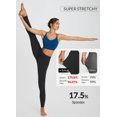thumbnail image 4 of BALEAF 7/8 Workout Leggings with Pockets for Women Yoga Pants Tummy Control High Waisted Plus Size Petite Soft Strentch Gym Athletic Running Black 2XL, 4 of 7