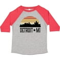 thumbnail image 3 of Inktastic Detroit Michigan Skyline Retro Boys or Girls Toddler T-Shirt, 3 of 5