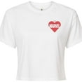 thumbnail image 3 of Marvel - Heart Valentine - Juniors Cropped Graphic T-Shirt, 3 of 5
